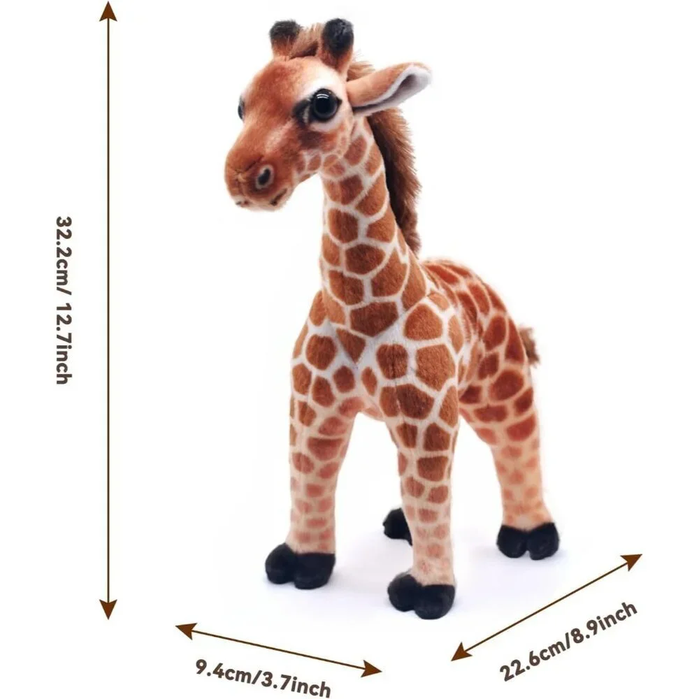 14'' Lifelike Stuffed Giraffe Doll, Cute Soft Stuffed Animals Plushies Toys